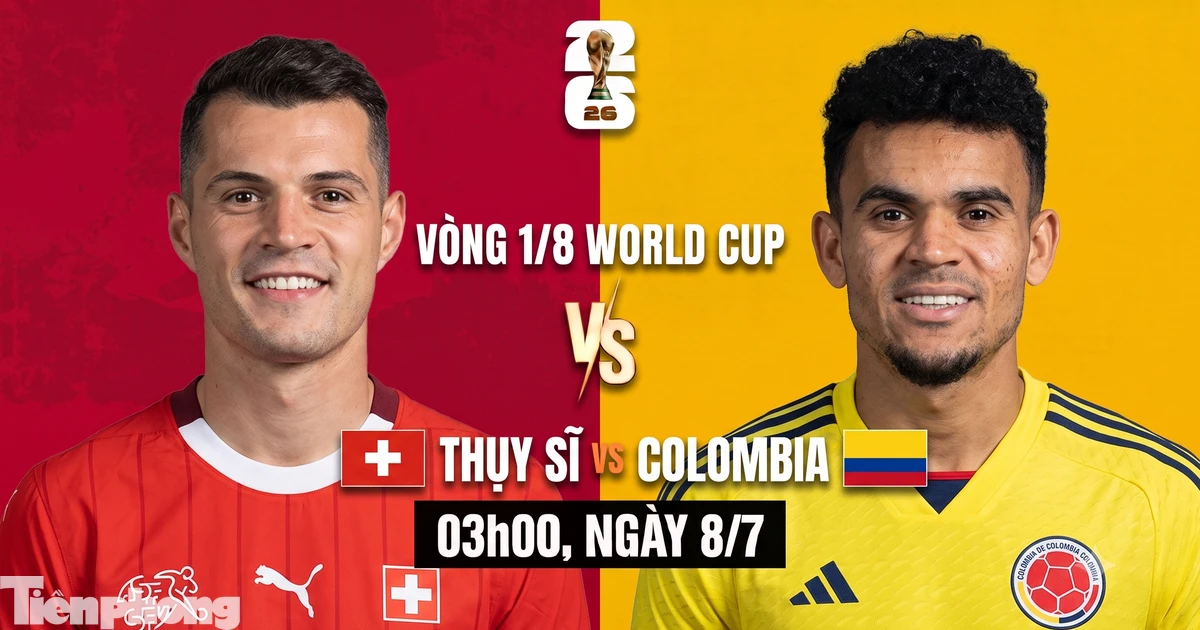 Trực tiếp Thụy Sĩ vs Colombia, 03h00 ngày 8/7: Quyết chiến vì lịch sử