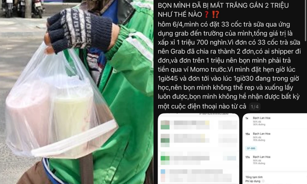 Hà Nội: Nhóm học sinh tố shipper “tự ý tiêu hủy” 33 ly trà sữa trị giá 1,7 triệu
