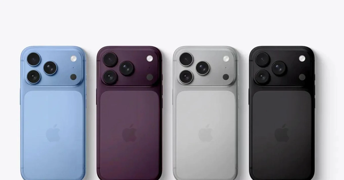 Lộ diện 4 màu sắc của iPhone 18 Pro Max, xuất hiện phiên bản “đỏ anh đào” lạ mắt