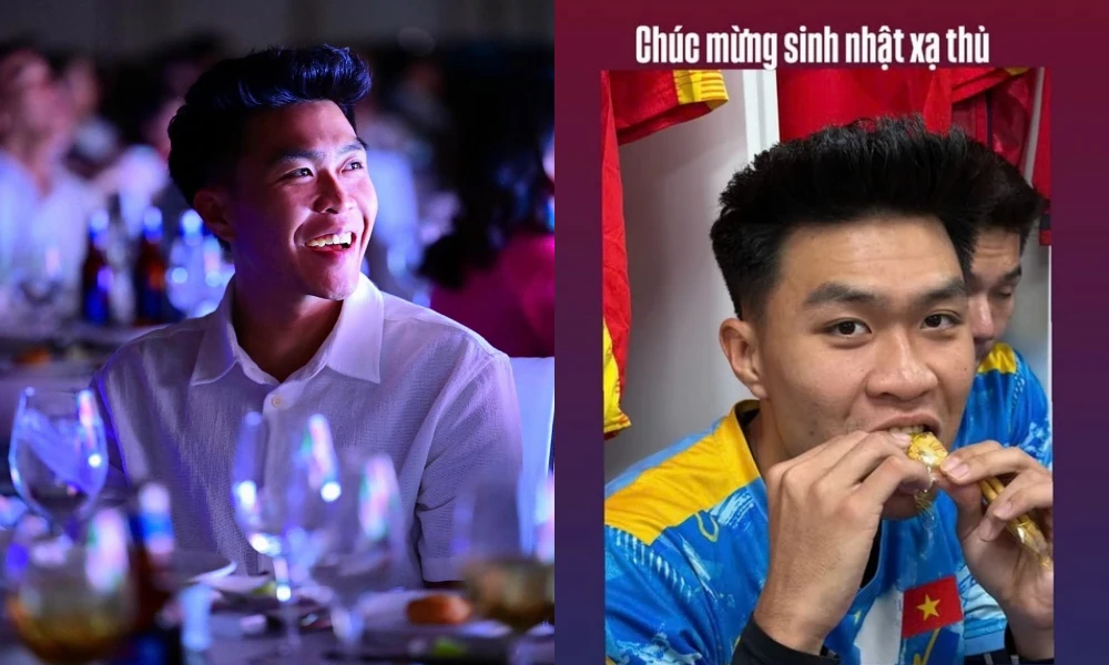 Trung vệ U23 được đồng đội mừng sinh nhật đầy hài hước, gọi là “xạ thủ” Lý Đức