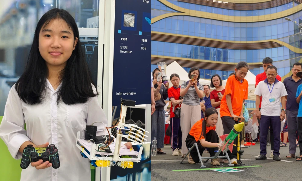 Hội nữ sinh vừa giỏi vừa xinh tại VSAR 2026: Ai bảo con gái không đam mê robot?