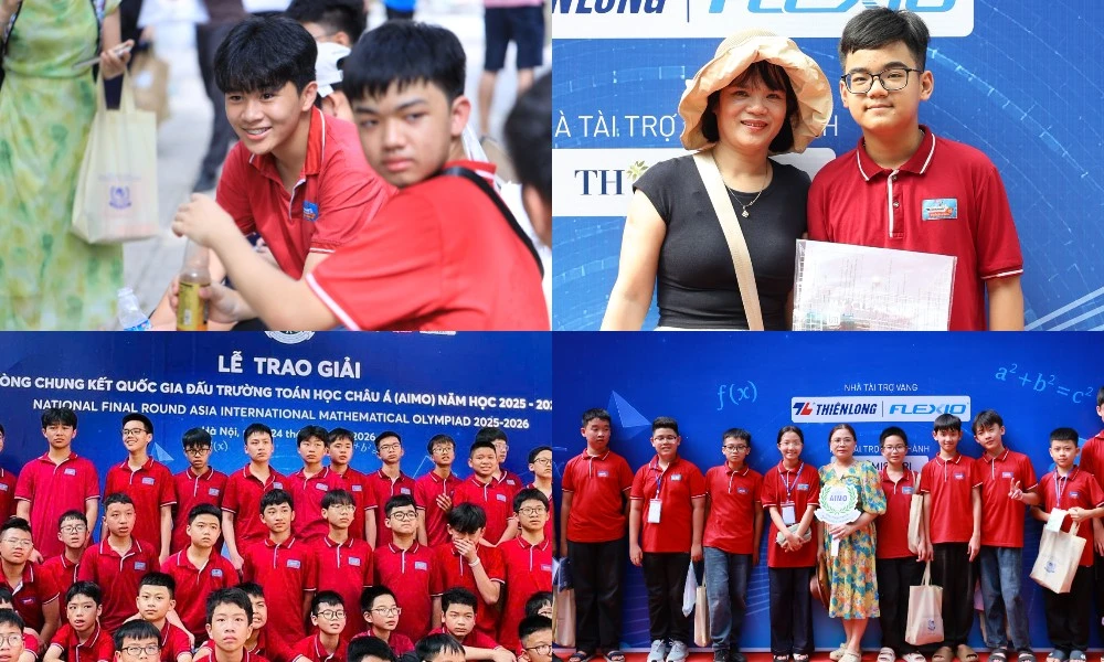 THCS Trần Mai Ninh (Thanh Hoá) "ẵm" kỷ lục trường có thành tích "khủng" tại AIMO 2026