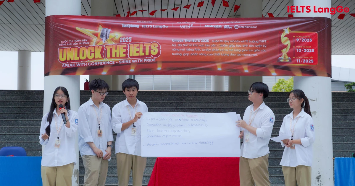 Unlock the IELTS 2025: Cơ hội cho học sinh khẳng định bản lĩnh, tài năng ngoại ngữ