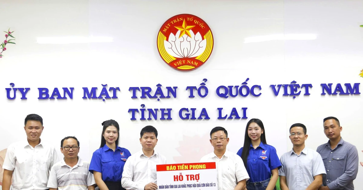 Báo Tiền Phong chia sẻ khó khăn với người dân Gia Lai bị thiệt hại do mưa bão