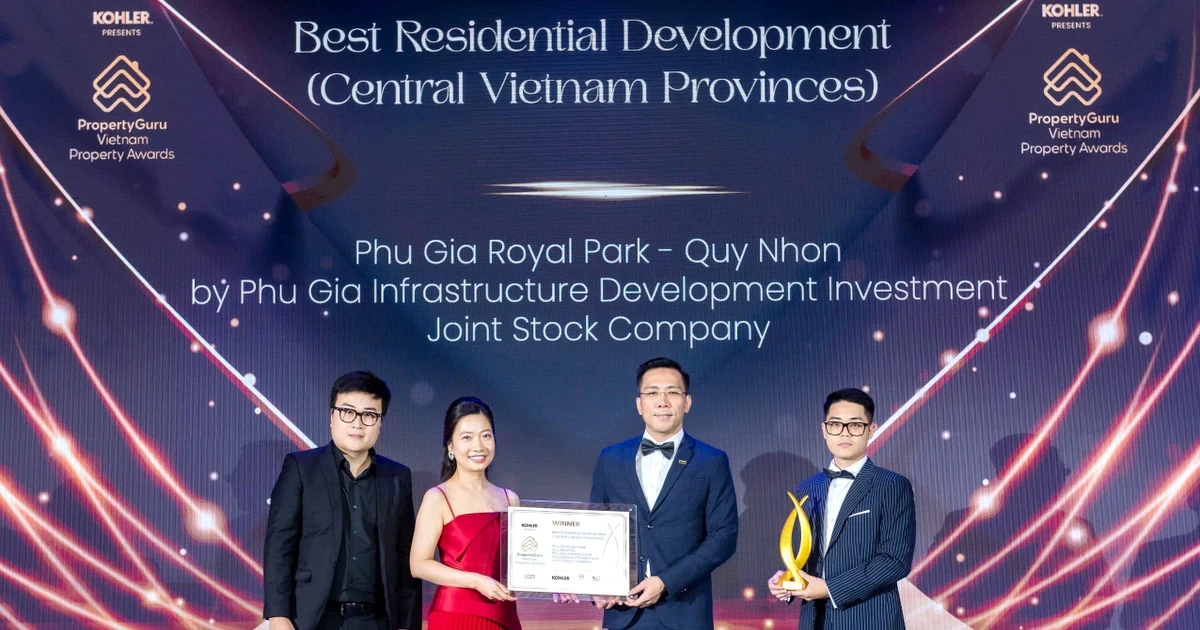 Phú Gia Royal Park Quy Nhơn nhận giải PropertyGuru Vietnam Property Awards 2025