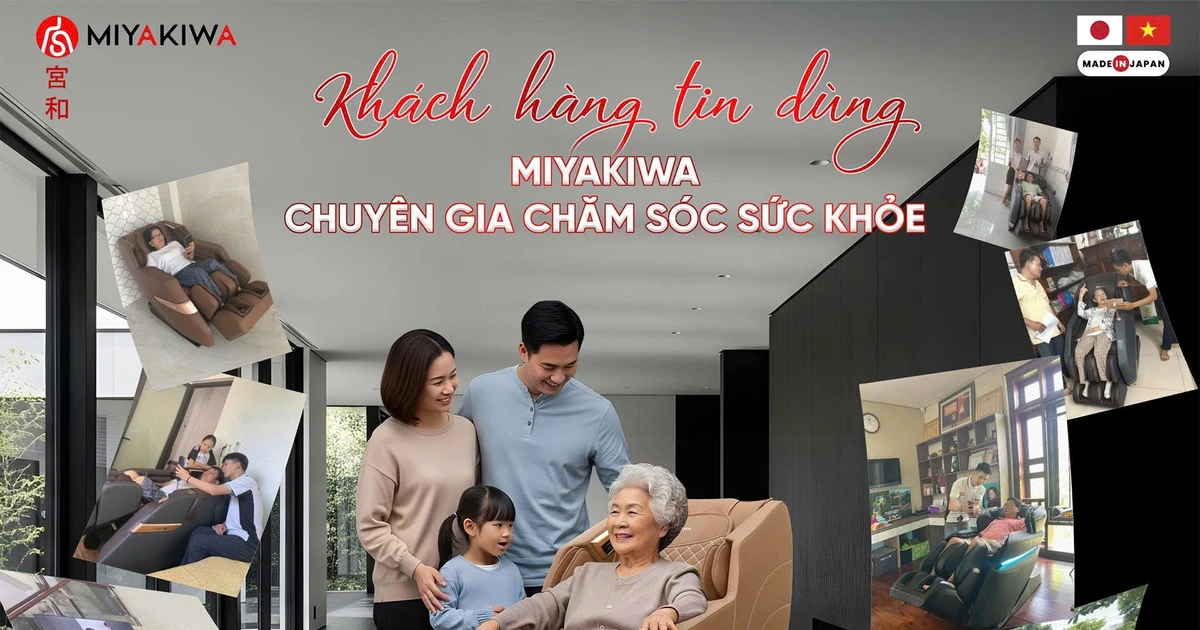 Thương hiệu ghế massage Nhật Bản Miyakiwa: Cam kết đồng hành cùng khách hàng Việt
