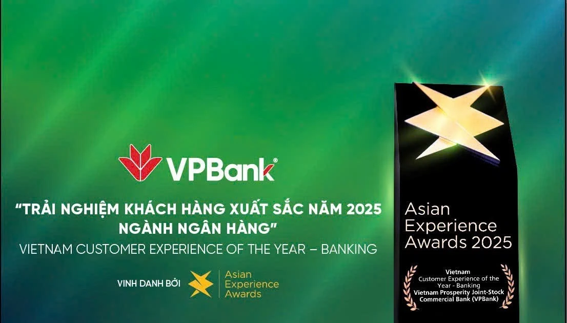 VPBank được vinh danh tại Giải thưởng Trải nghiệm Châu Á 2025 nhờ dự án chuyển đổi số