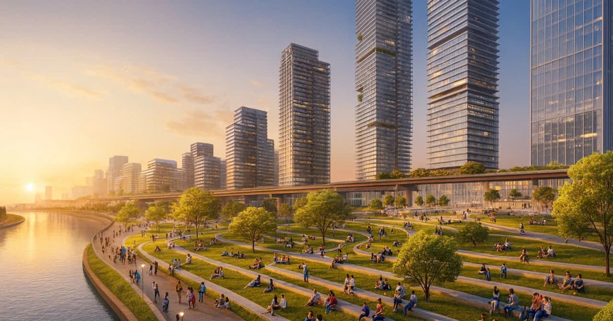 Liên danh Văn Phú - Đèo Cả báo cáo Hà Nội định hướng chiến lược tổng thể phát triển 'Trục cảnh quan sông Hồng'