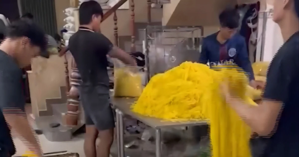 Chủ cơ sở tuồn 800 tấn mì tươi chứa chất cấm ra thị trường