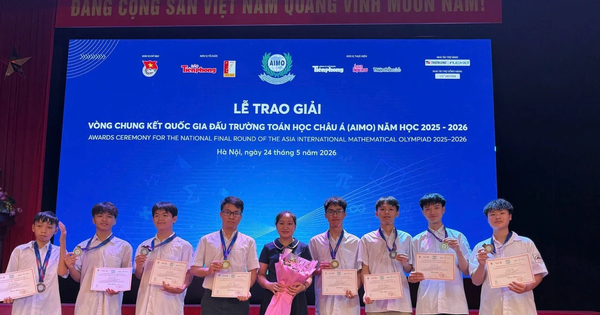 Chung kết Quốc gia AIMO 2026 khối THPT: Trường nào "ẵm Vàng" nhiều nhất?