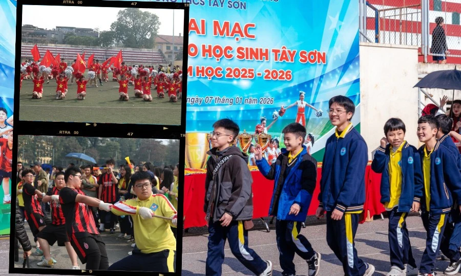 Ngày hội thể thao trường THCS Tây Sơn: Giữa kịch tính đầy ắp khoảnh khắc đáng yêu