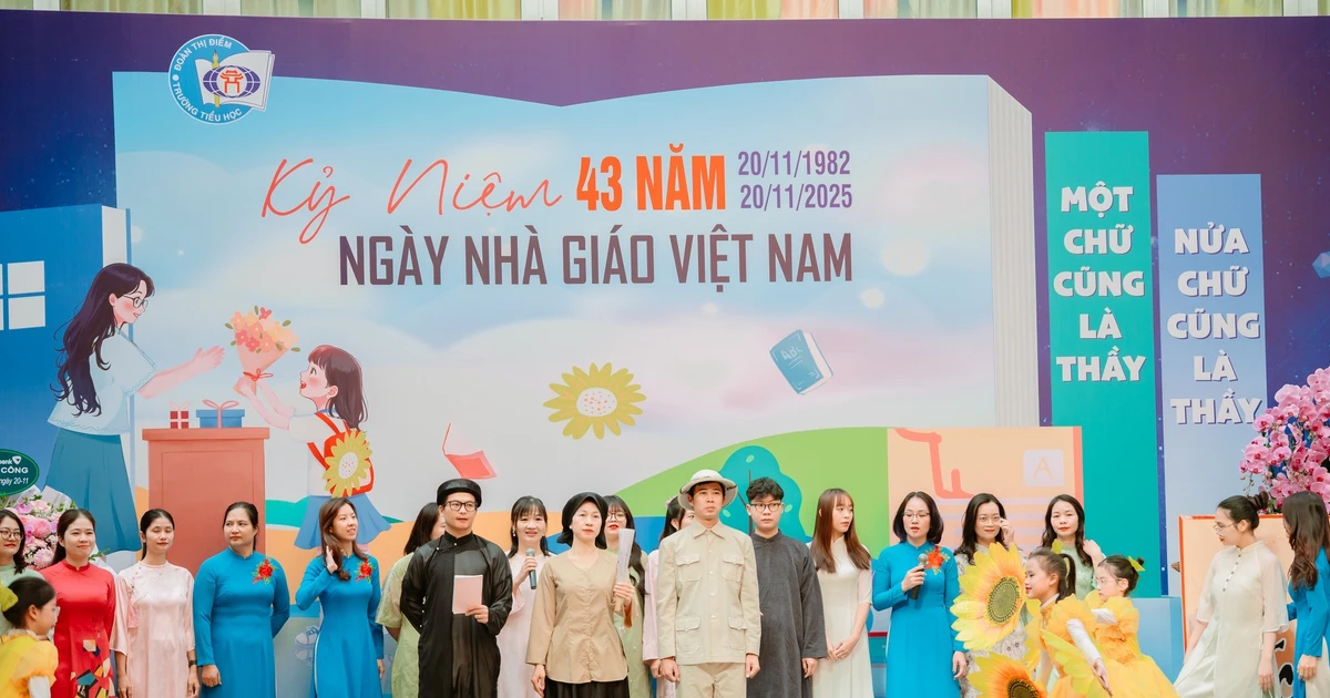 Giáo viên, học sinh Tiểu học Đoàn Thị Điểm tôn vinh nhà giáo qua trường ca đặc biệt