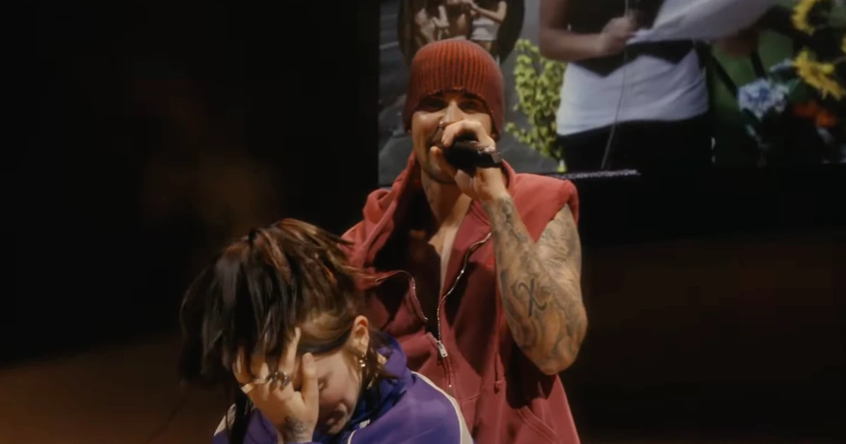 Billie Eilish gào thét, lăn lộn trước Justin Bieber