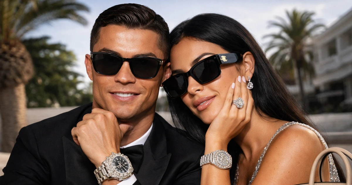 Bức ảnh toát ra mùi tiền của Ronaldo và bạn gái