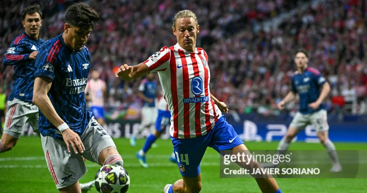 Trực tiếp bán kết Atletico vs Arsenal 0-0 (H1): Thế trận giằng co