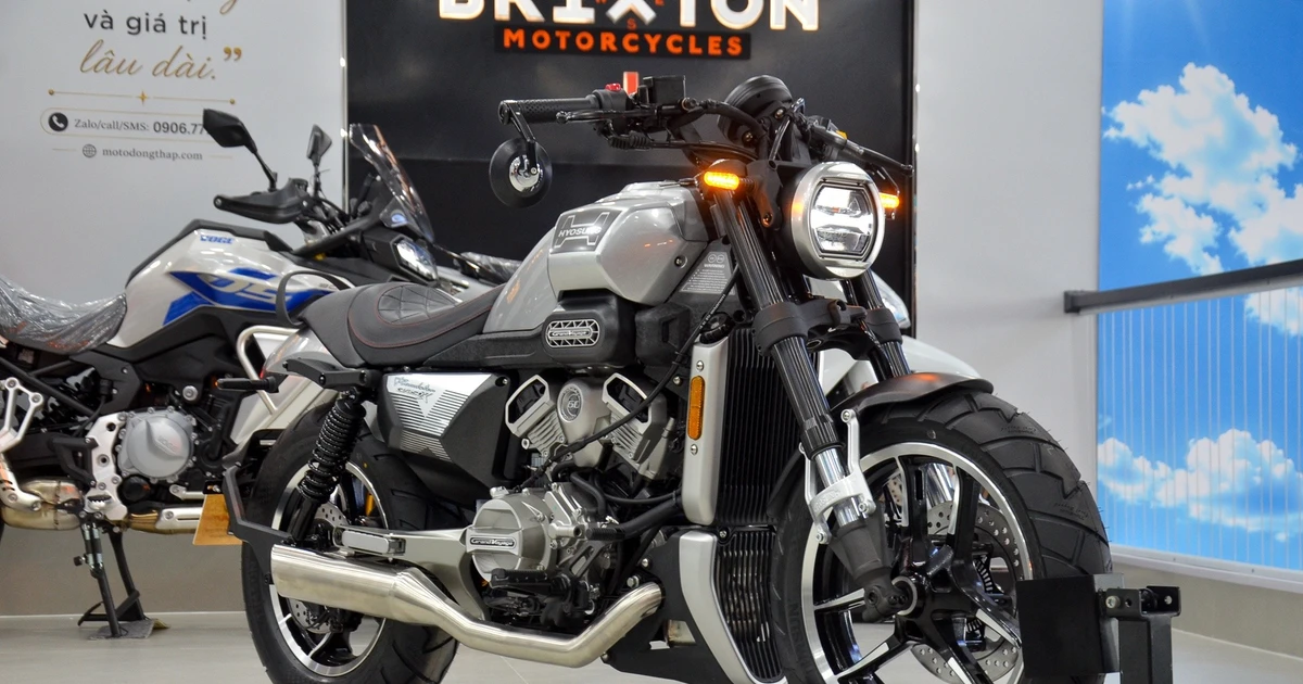 Cận cảnh Hyosung GV350X - môtô cruiser 135 triệu đồng