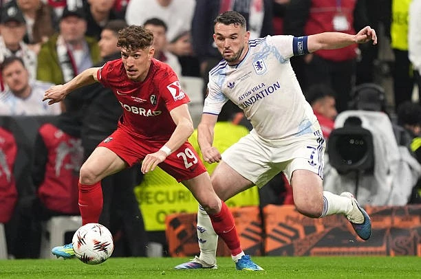 Trực tiếp chung kết Freiburg vs Aston Villa 0-1 (H1): Vào!!! Tuyệt phẩm của Tielemans