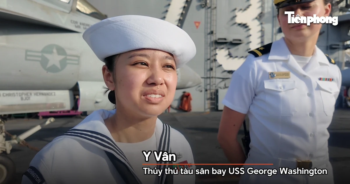 Trò chuyện cùng các thủy thủ gốc Việt làm việc trên tàu sân bay USS George Washington