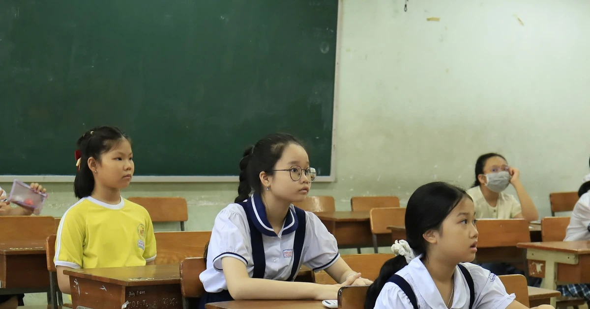Cần lưu ý gì khi tham dự khảo sát lớp 6 trường có đầu vào 'căng' nhất TPHCM ?