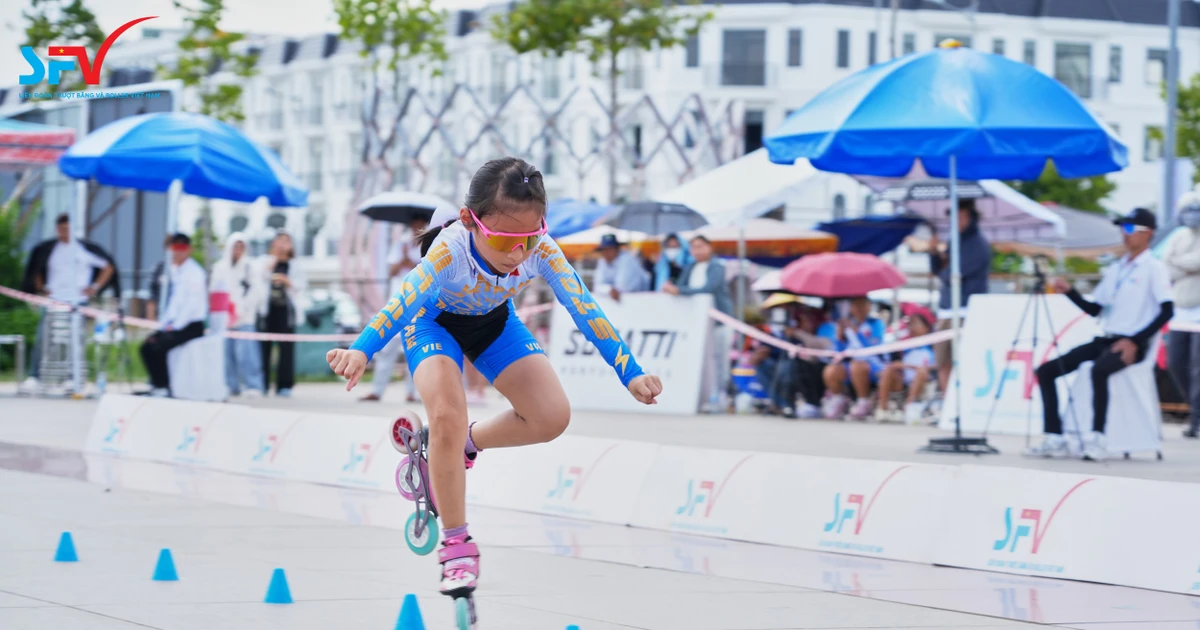 Nhiều gương mặt trẻ tỏa sáng tại Giải vô địch các nhóm tuổi Roller Sports quốc gia 2026
