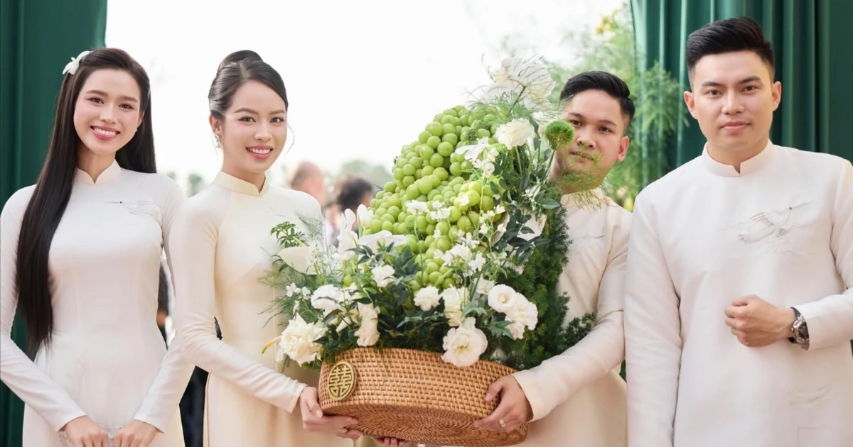Dàn phù dâu toàn hoa hậu, á hậu trong lễ ăn hỏi Đỗ Thị Hà ở Thanh Hóa