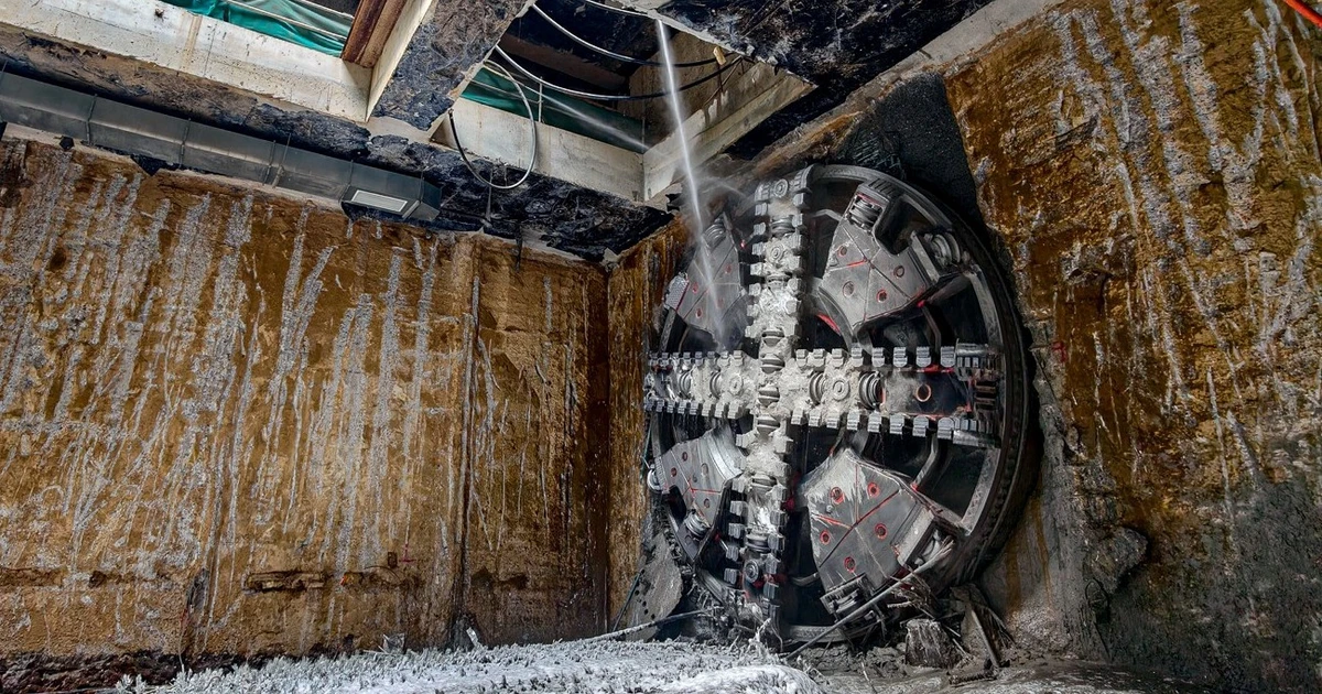 Đường hầm đầu tiên dự án metro Nhổn - ga Hà Nội đã khoan 'về đích'