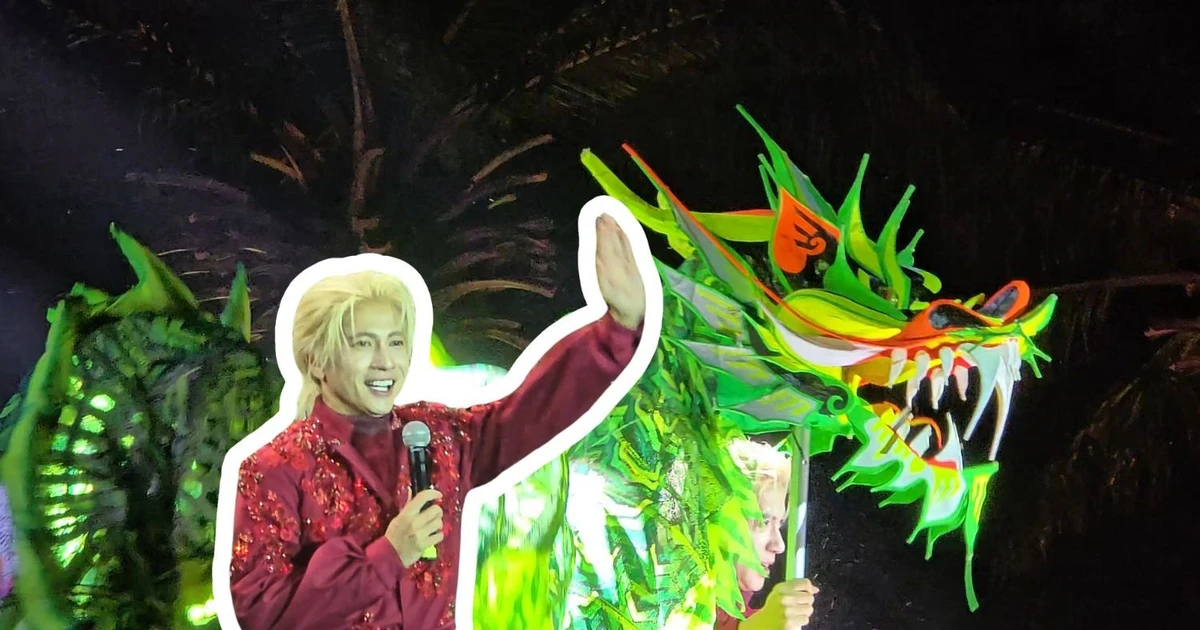 "Anh tài" S.T Sơn Thạch gây bất ngờ khi trổ tài múa rồng trên sân khấu