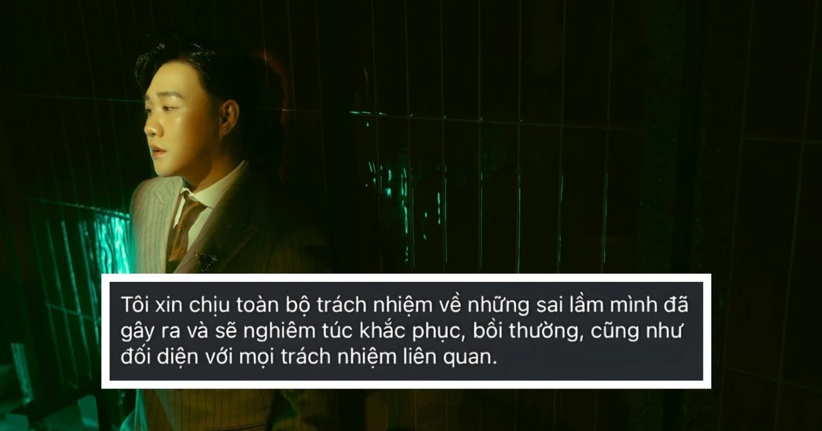 Trung Quân xin lỗi sau ồn ào bị tố hành hung, tuyên bố tạm dừng hoạt động