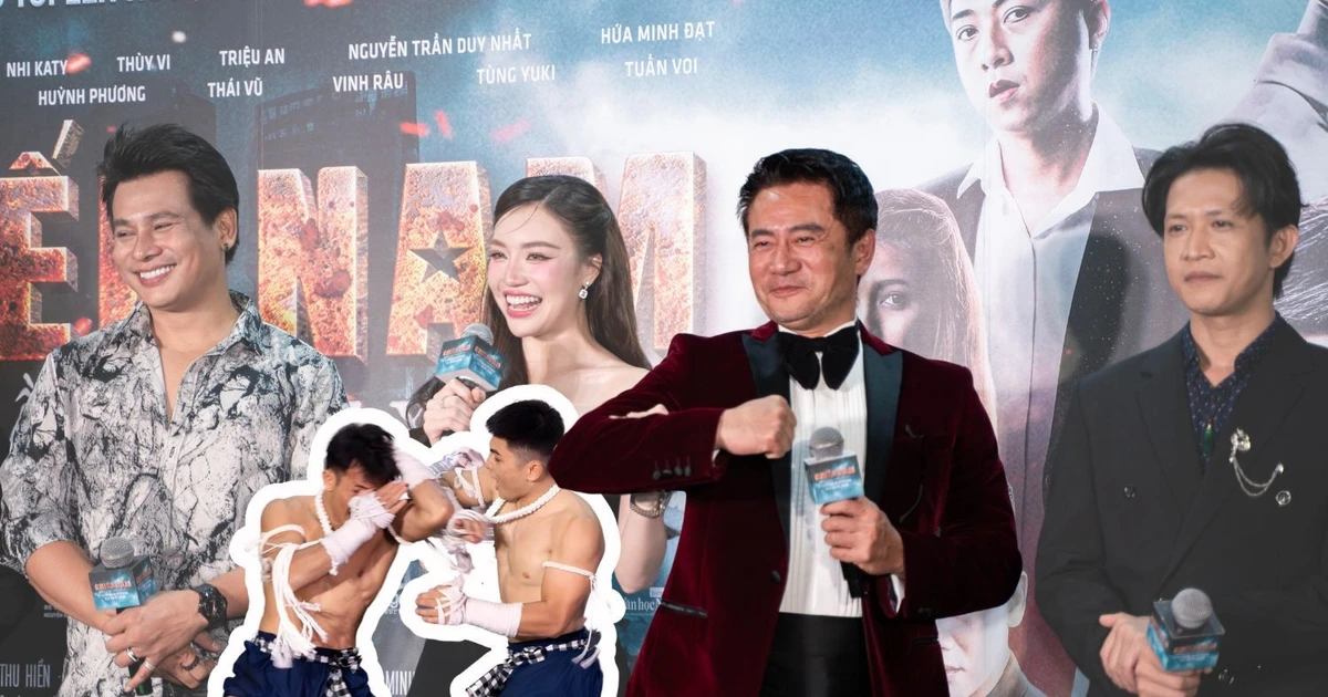 Thảm đỏ phim "Chiến Nam" hóa sàn đấu Muay Thái ngoài đời thực