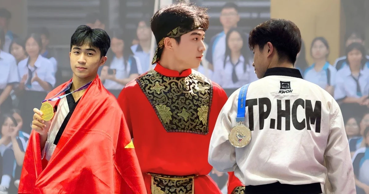 Nam sinh 2K8 vừa ôn thi tốt nghiệp vừa cháy hết mình với đam mê Taekwondo