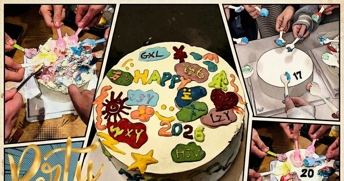 Giới trẻ Trung Quốc gây sốt khi rủ bạn bè đu trend vẽ bánh kem "bất quy tắc"