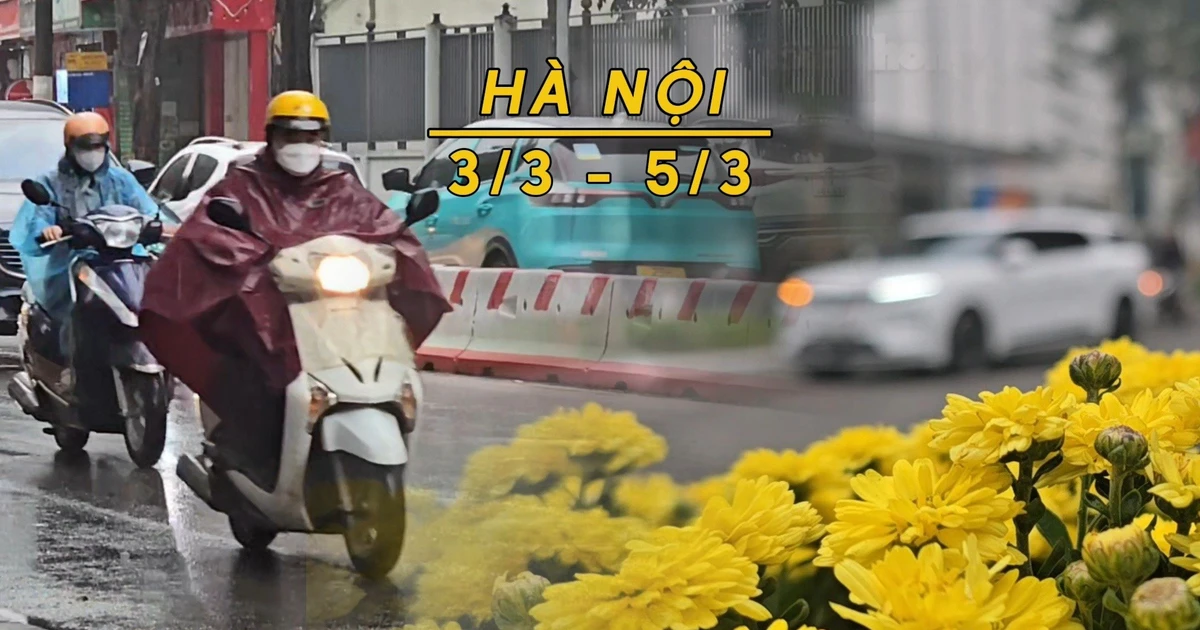 Mưa rét về, Hà Nội giảm 10 độ C