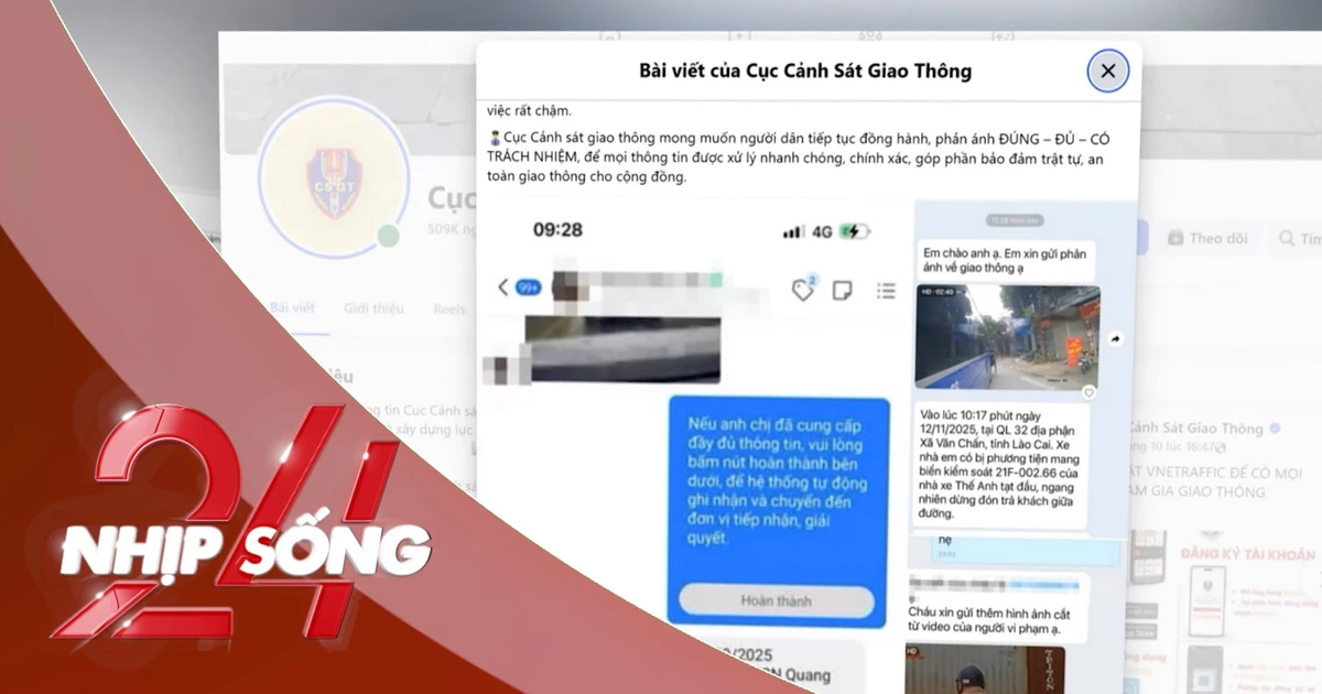 NHỊP SỐNG 24: Cục CSGT khuyến cáo cách phản ánh vi phạm giao thông
