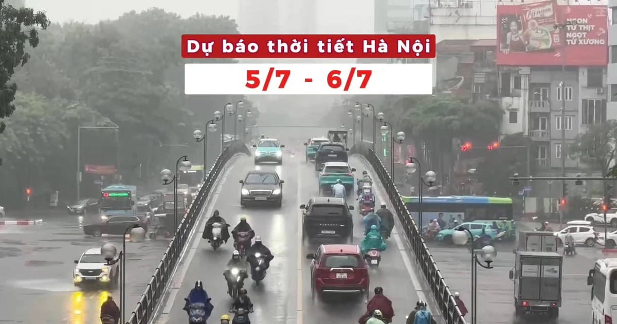 Bản tin Thời tiết Hà Nội (5 -6/7): Mưa lớn vẫn xuất hiện rải rác