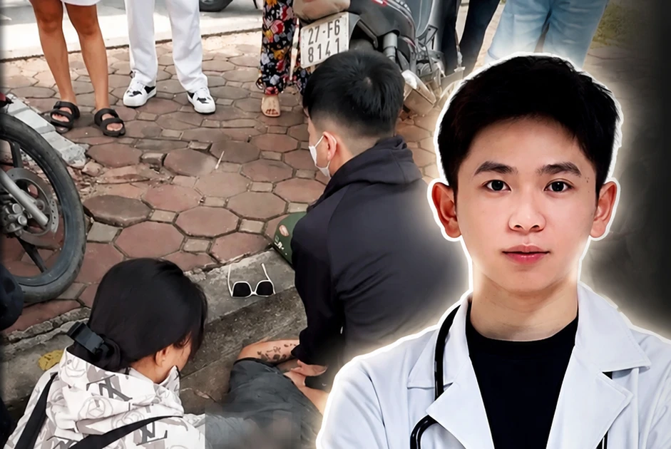 TP NOW: Khoảnh khắc nam sinh ép tim cứu người ngã bất tỉnh ở Hà Nội