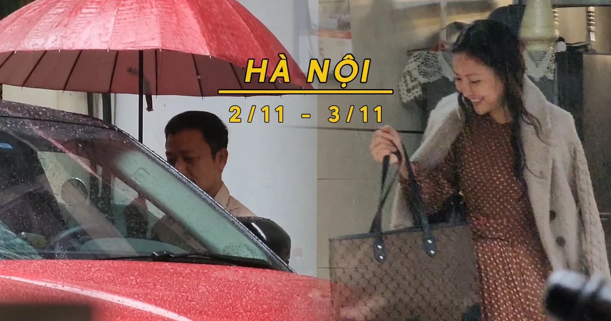 Đầu tháng 11, không khí lạnh tràn về khiến Hà Nội có mưa rải rác