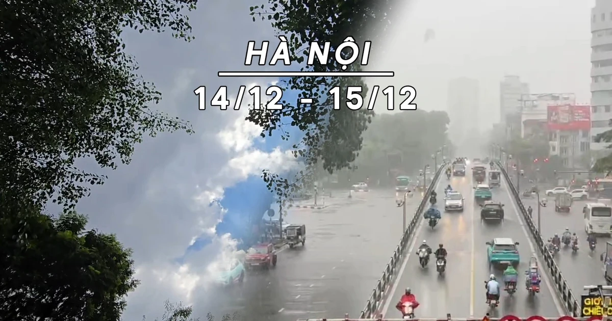 Giữa tháng 12 Hà Nội kéo dài hình thái trời rét kèm mưa