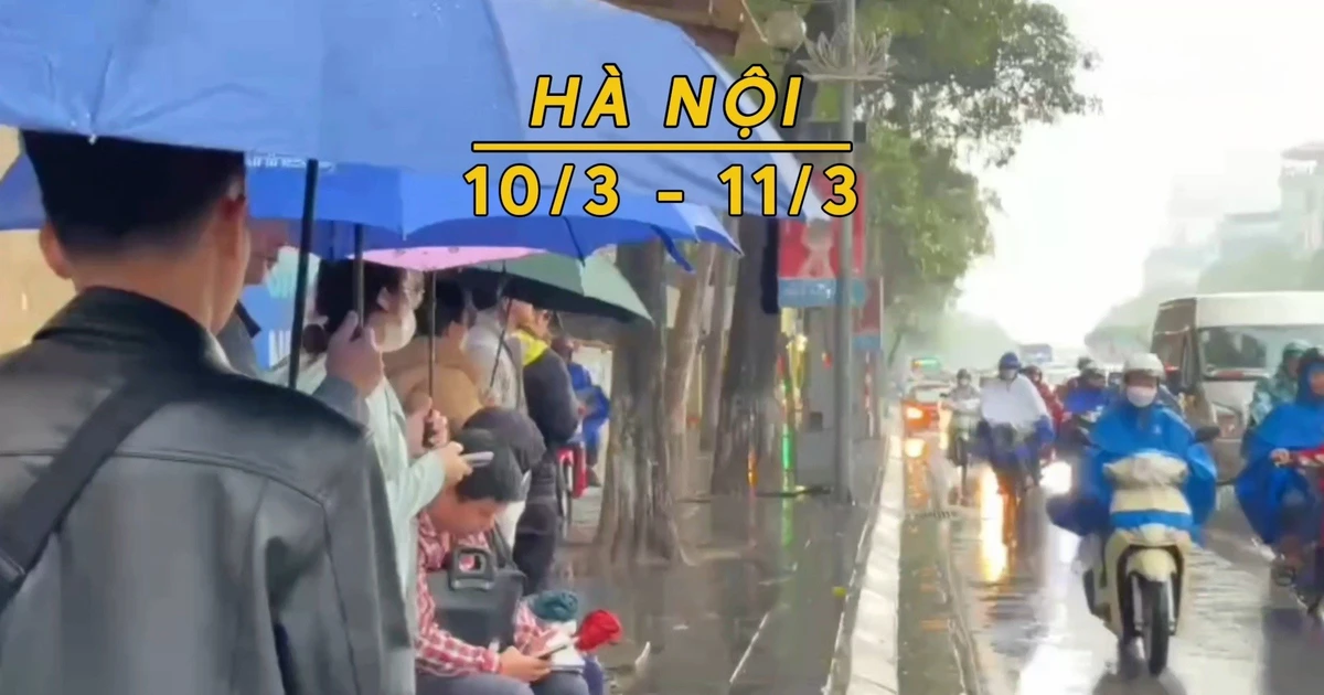 Hà Nội tiếp tục mưa, rét, nhiệt độ thấp nhất 15 độ C