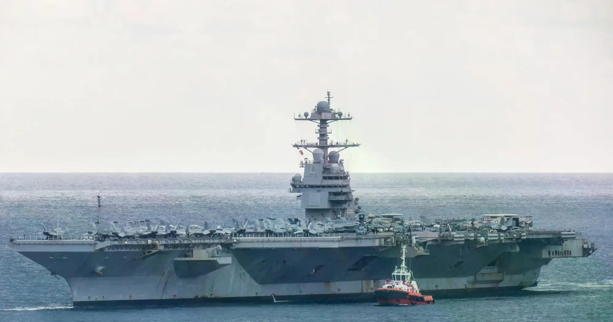 Siêu tàu sân bay Mỹ cập cảng Hy Lạp sau sự cố ở Trung Đông