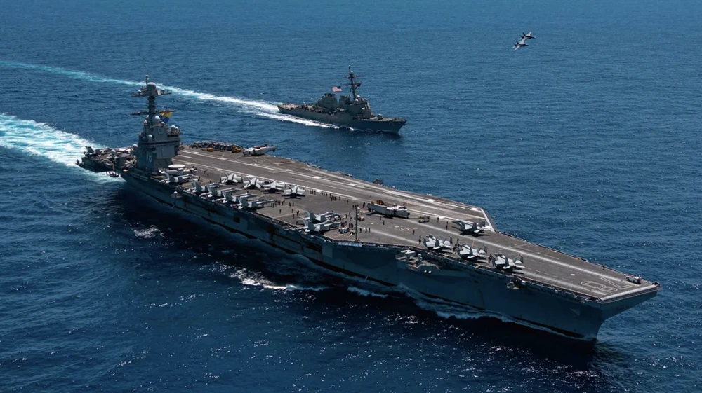 Mỹ điều tàu sân bay USS Gerald R. Ford quay trở lại Trung Đông