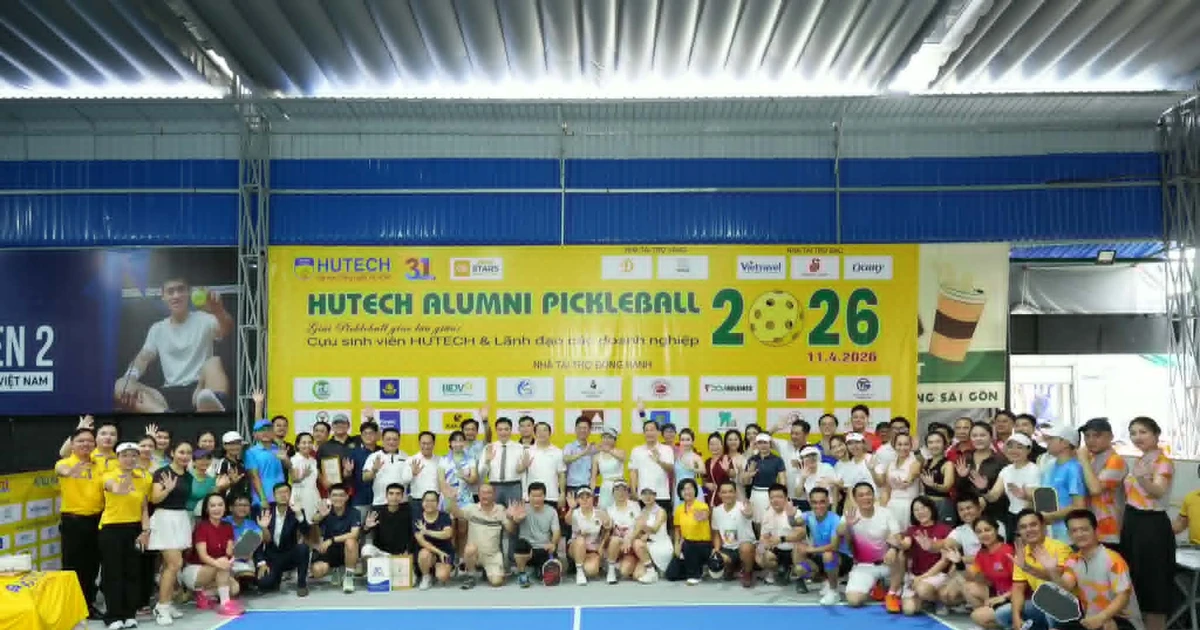 180 vận động viên sôi nổi tranh tài giải đấu ‘HUTECH Alumni Pickleball 2026’