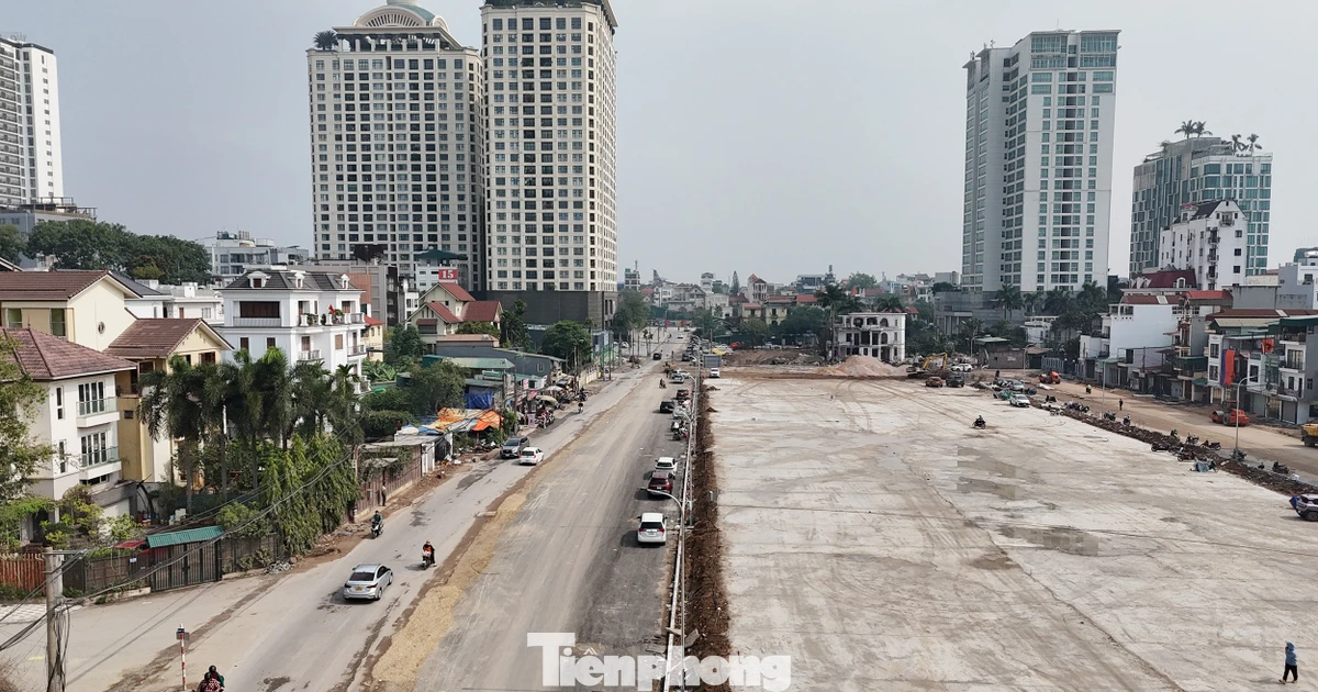 Tuyến đường rộng 90 m đi ra hồ Tây thành hình