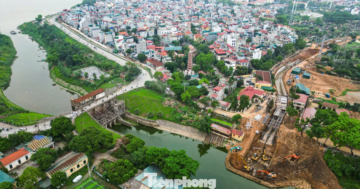 Kênh Thụy Phương tăng tốc cán mốc 70%, sẵn sàng 'tiếp nước' cho sông Tô Lịch