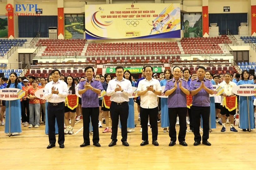 Khai mạc Hội thao ngành Kiểm sát nhân dân 'Cúp Báo Bảo vệ pháp luật' lần thứ XIV