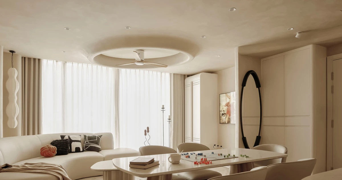 Tận dụng ánh sáng tự nhiên lan tỏa toàn bộ không gian của ngôi nhà hơn 120m2