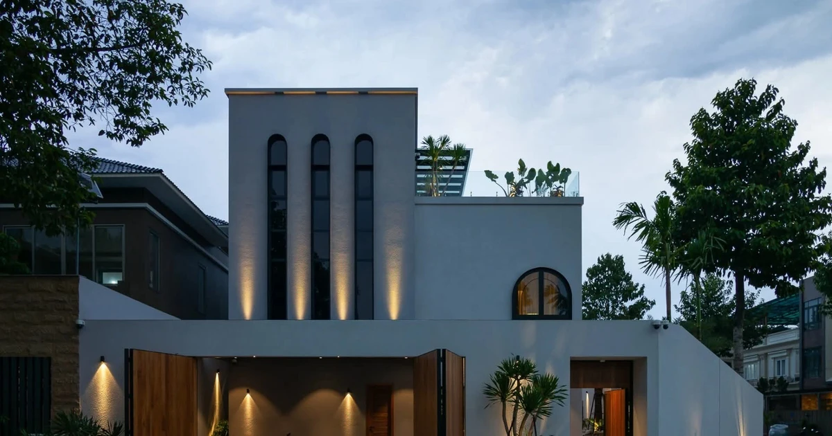 Ấn tượng với căn biệt thự thiết kế theo phong cách tân cổ điển tối giản