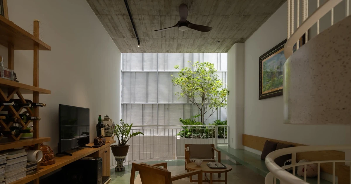 Giải pháp lệch tầng để mở rộng không gian nhà phố