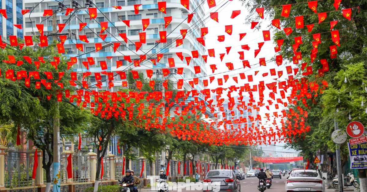 Rợp sắc cờ Tổ quốc trên tuyến đường đẹp nhất Quy Nhơn