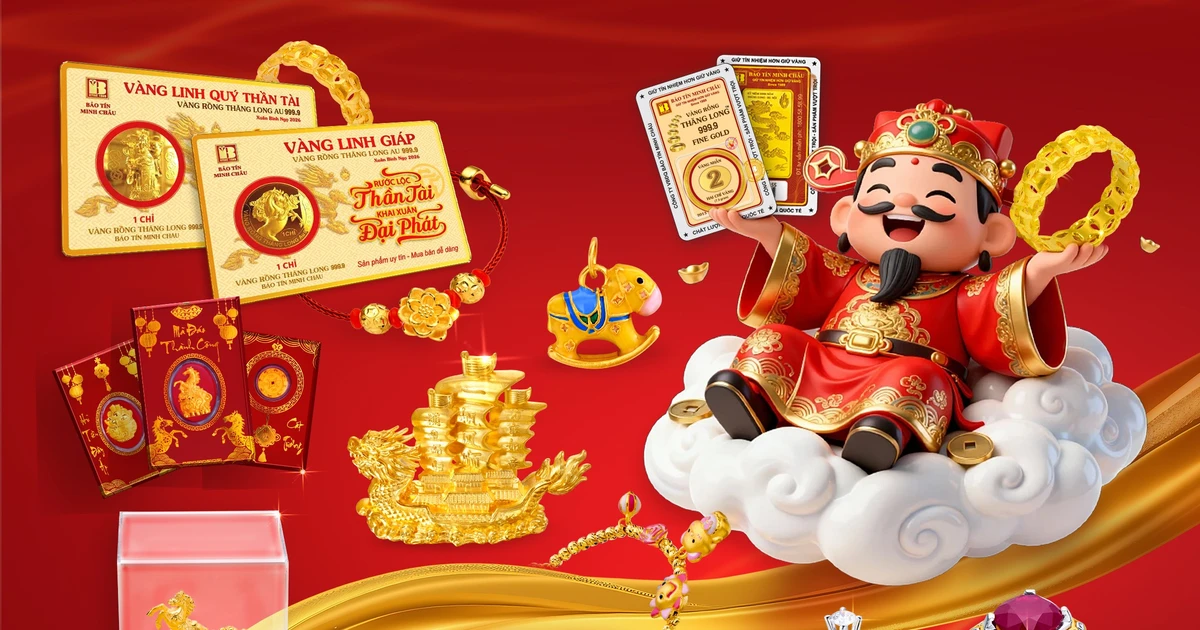 Đón vía Thần Tài 2026 - Khai xuân rước lộc vàng, trang sức Bảo Tín Minh Châu an tâm tích lũy tài sản