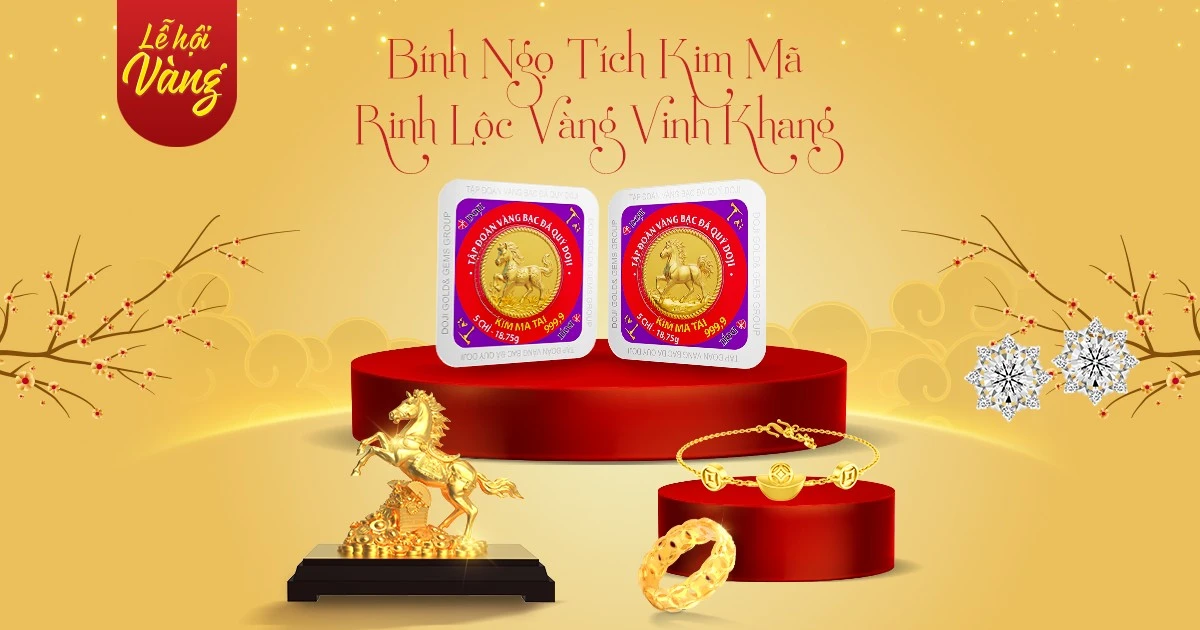 DOJI ra mắt BST Vàng 24k Kim Mã mừng Xuân Bính Ngọ 2026